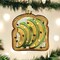 Old World Christmas 3.25 In Avocado Toast Christmas Tree Ornament , Creamy Warm Breakfast